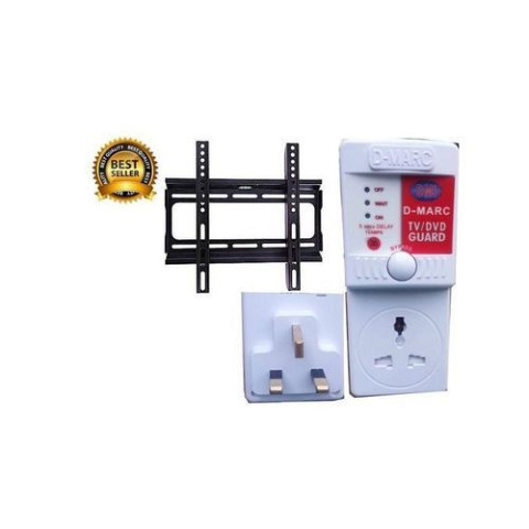 32 Inches LED/LCD TV Wall Hanger/Bracket + 13Amp Tv Guard