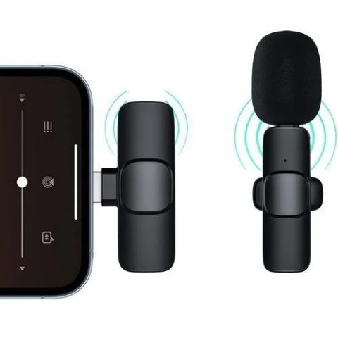 K8 Wireless Plug And Play Lightening Connector Microphone