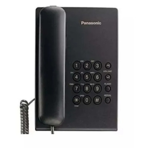 Panasonic Corded Landline Phone - Kx-ts500mx Black